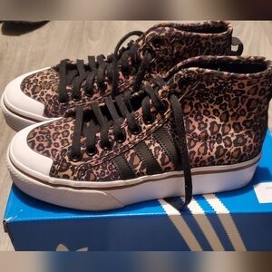 Leopard Adidas Nizza Platform Mid